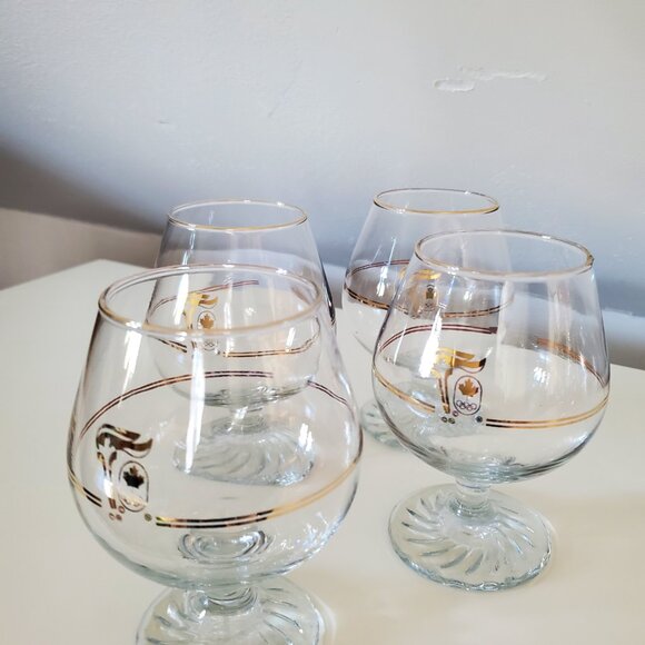 1988 Calgary Winter Olympics Brandy Glasses- Set of 4 - Picture 3 of 3